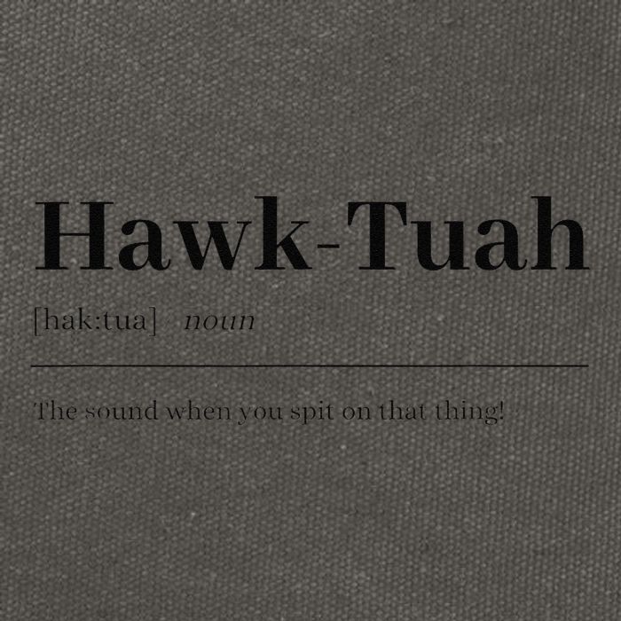 Hawktuahsound Spit On That Thing Funviral Quote Cotton Canvas Backpack