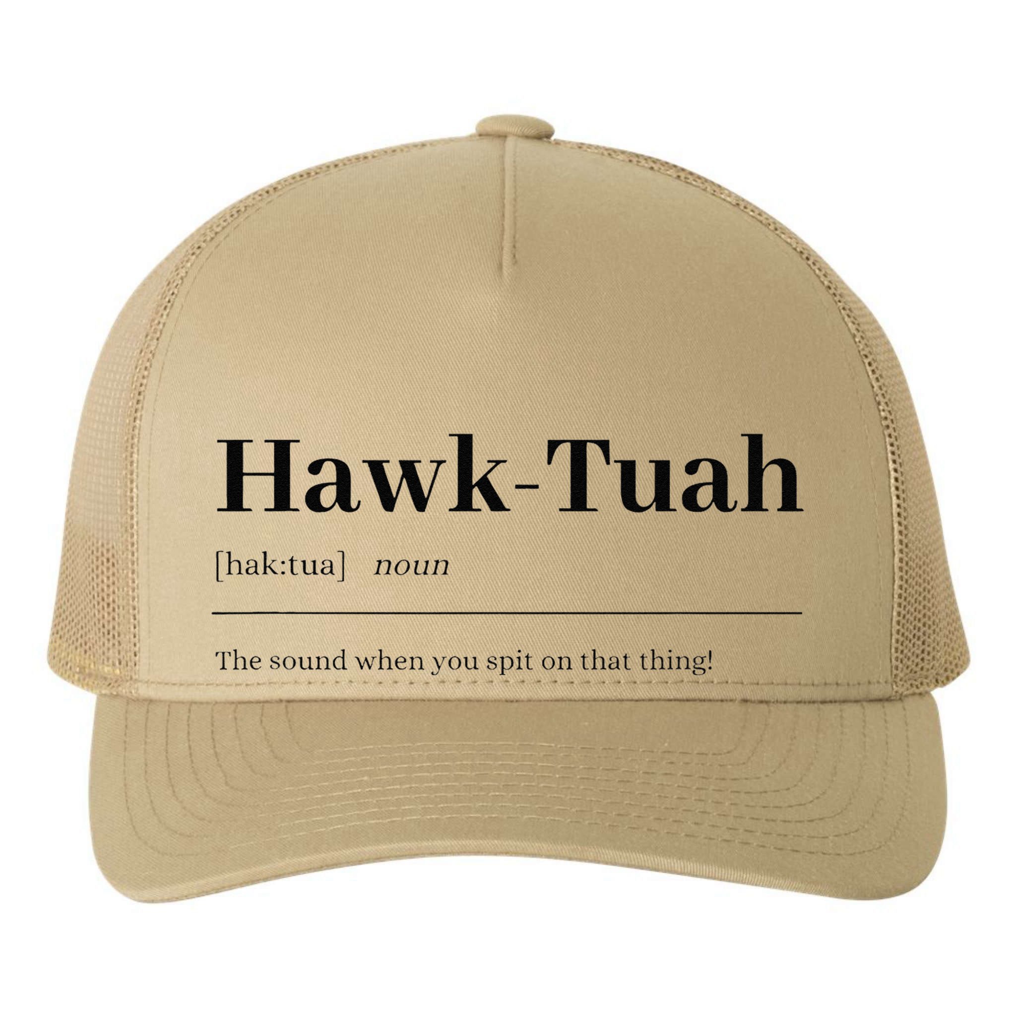 Hawktuahsound Spit On That Thing Funviral Quote Yupoong Adult 5-Panel Trucker Hat