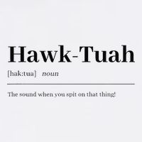Hawktuahsound Spit On That Thing Funviral Quote Garment-Dyed Sweatshirt