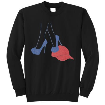 Heels Stepping On Red Maga Hat Election 2024 Sweatshirt