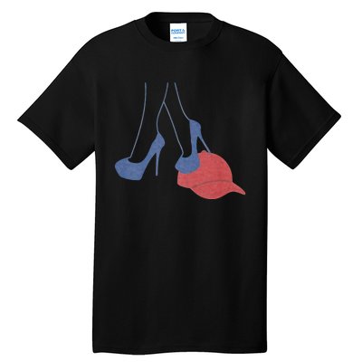 Heels Stepping On Red Maga Hat Election 2024 Tall T-Shirt