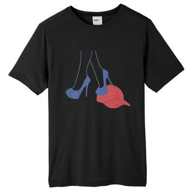 Heels Stepping On Red Maga Hat Election 2024 Tall Fusion ChromaSoft Performance T-Shirt