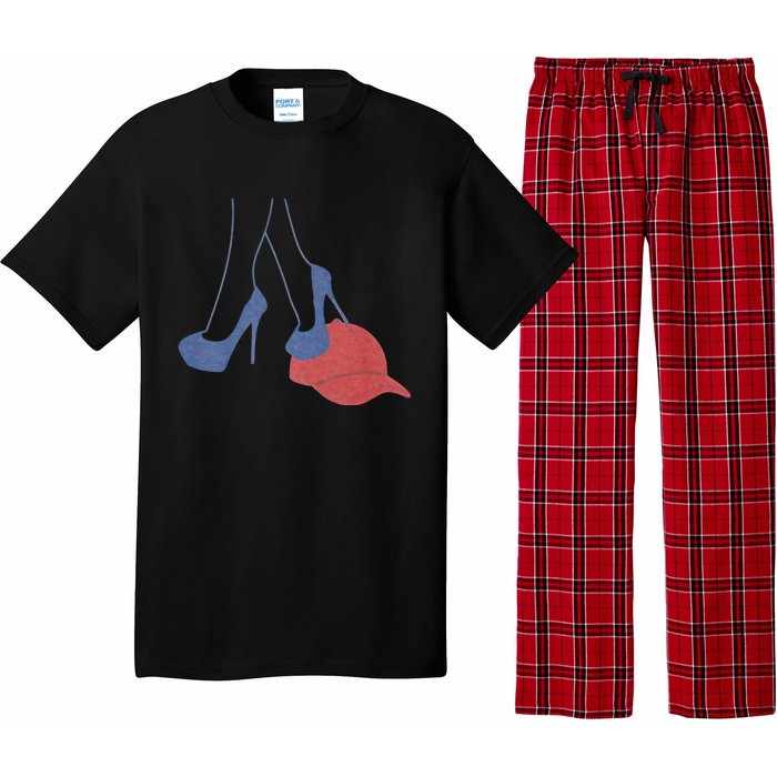 Heels Stepping On Red Maga Hat Election 2024 Pajama Set