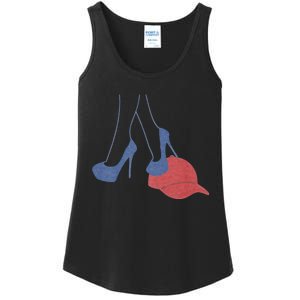 Heels Stepping On Red Maga Hat Election 2024 Ladies Essential Tank