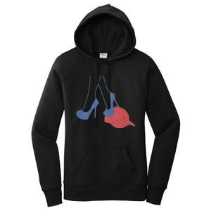 Heels Stepping On Red Maga Hat Election 2024 Women's Pullover Hoodie