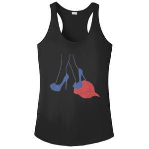 Heels Stepping On Red Maga Hat Election 2024 Ladies PosiCharge Competitor Racerback Tank