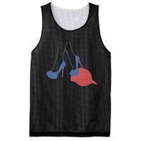 Heels Stepping On Red Maga Hat Election 2024 Mesh Reversible Basketball Jersey Tank