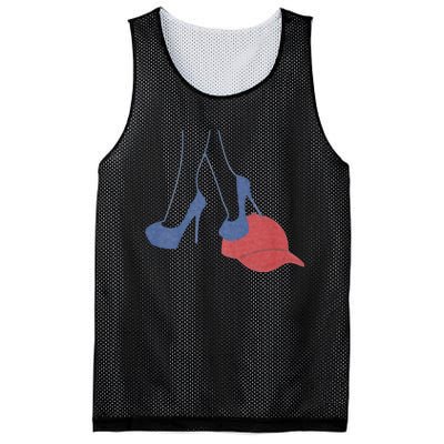 Heels Stepping On Red Maga Hat Election 2024 Mesh Reversible Basketball Jersey Tank