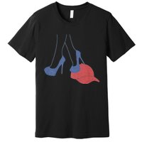 Heels Stepping On Red Maga Hat Election 2024 Premium T-Shirt