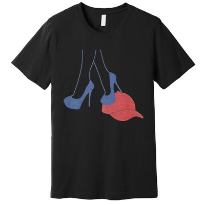 Heels Stepping On Red Maga Hat Election 2024 Premium T-Shirt