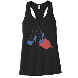 Heels Stepping On Red Maga Hat Election 2024 Women's Racerback Tank