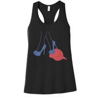 Heels Stepping On Red Maga Hat Election 2024 Women's Racerback Tank