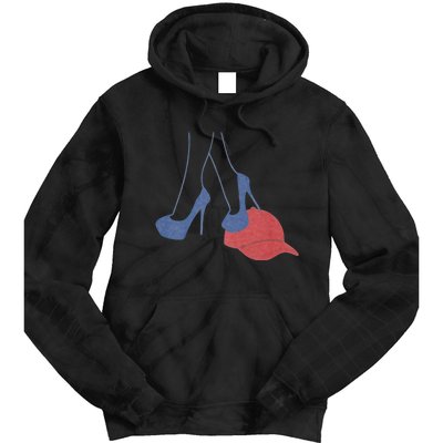 Heels Stepping On Red Maga Hat Election 2024 Tie Dye Hoodie