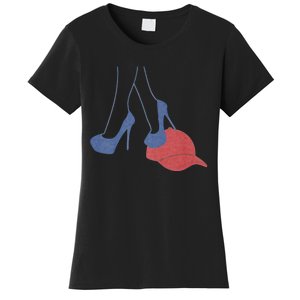 Heels Stepping On Red Maga Hat Election 2024 Women's T-Shirt