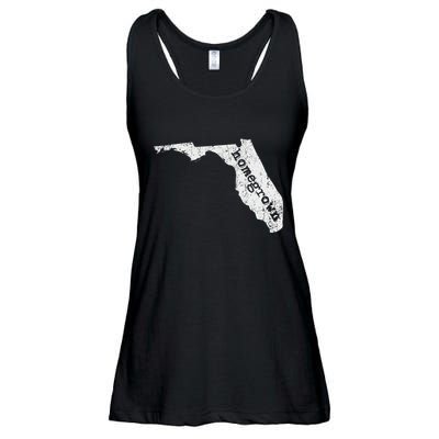 Home State Of Florida Homegrown Florida Native Gift Ladies Essential Flowy Tank