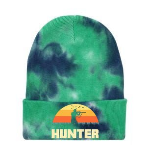 Hunter Silhouette On Sunset Tie Dye 12in Knit Beanie