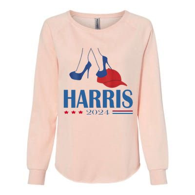 Heels Stepping On Red Maga Hat Election 2024 Womens California Wash Sweatshirt