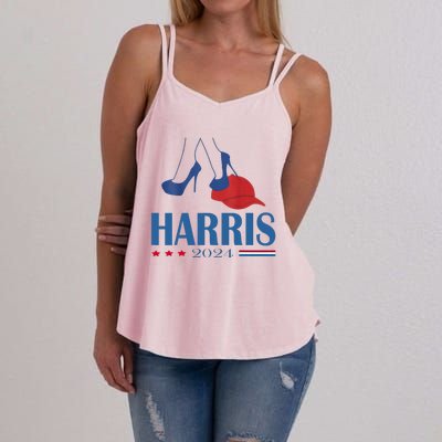 Heels Stepping On Red Maga Hat Election 2024 Women's Strappy Tank