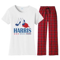 Heels Stepping On Red Maga Hat Election 2024 Women's Flannel Pajama Set