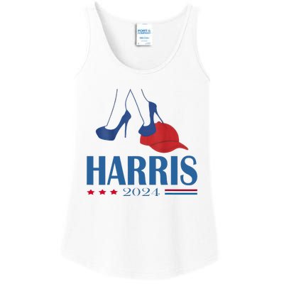 Heels Stepping On Red Maga Hat Election 2024 Ladies Essential Tank