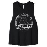 Hermey’S School Of Dentistry Christmas Dental Hygienist Women's Racerback Cropped Tank