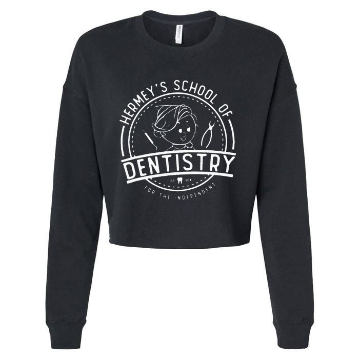 Hermey’S School Of Dentistry Christmas Dental Hygienist Cropped Pullover Crew