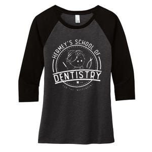 Hermey’S School Of Dentistry Christmas Dental Hygienist Women's Tri-Blend 3/4-Sleeve Raglan Shirt