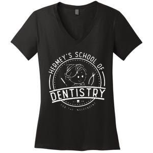 Hermey’S School Of Dentistry Christmas Dental Hygienist Women's V-Neck T-Shirt