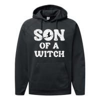 Halloween Son Of A Witch Funny Costume Family Performance Fleece Hoodie