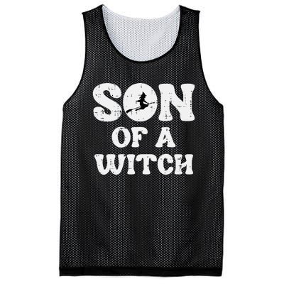 Halloween Son Of A Witch Funny Costume Family Mesh Reversible Basketball Jersey Tank