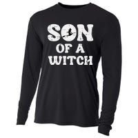 Halloween Son Of A Witch Funny Costume Family Cooling Performance Long Sleeve Crew