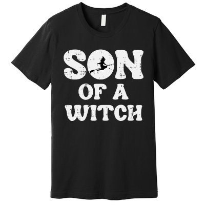 Halloween Son Of A Witch Funny Costume Family Premium T-Shirt