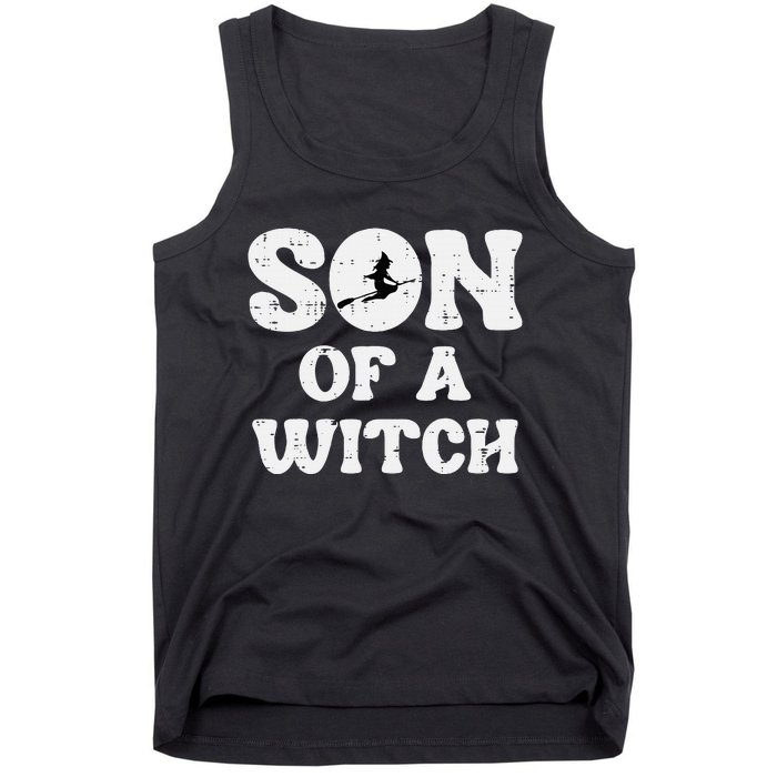 Halloween Son Of A Witch Funny Costume Family Tank Top