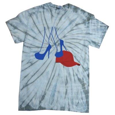 Heels Stepping On Red Hat Tie-Dye T-Shirt