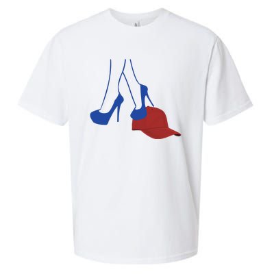 Heels Stepping On Red Hat Sueded Cloud Jersey T-Shirt