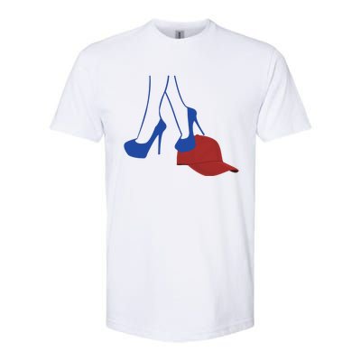 Heels Stepping On Red Hat Softstyle CVC T-Shirt