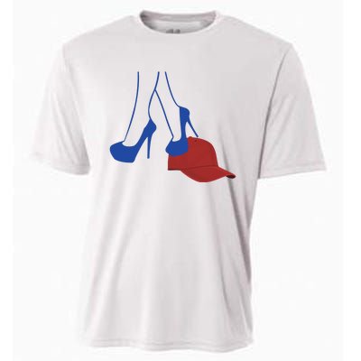 Heels Stepping On Red Hat Cooling Performance Crew T-Shirt