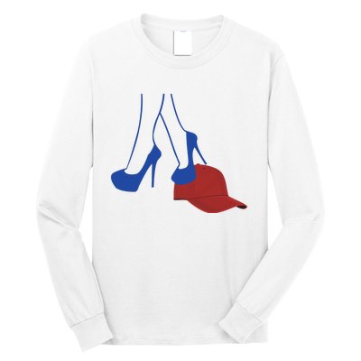 Heels Stepping On Red Hat Long Sleeve Shirt