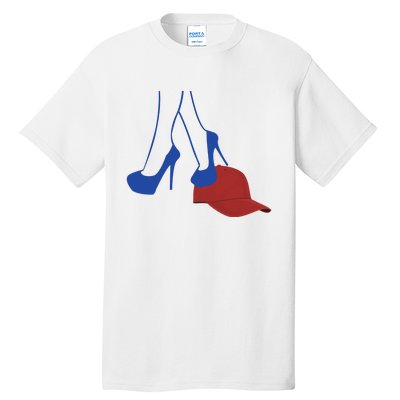 Heels Stepping On Red Hat Tall T-Shirt