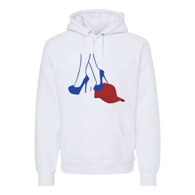 Heels Stepping On Red Hat Premium Hoodie