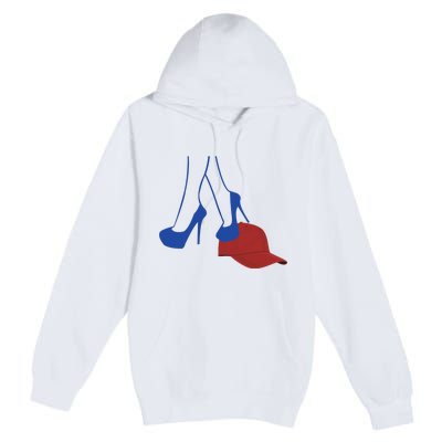 Heels Stepping On Red Hat Premium Pullover Hoodie