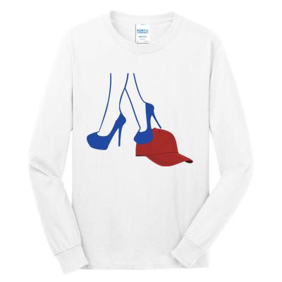 Heels Stepping On Red Hat Tall Long Sleeve T-Shirt