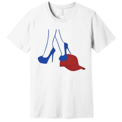 Heels Stepping On Red Hat Premium T-Shirt