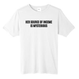 Her Source Of Income Is Mysterious Tall Fusion ChromaSoft Performance T-Shirt