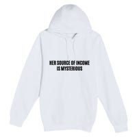 Her Source Of Income Is Mysterious Premium Pullover Hoodie