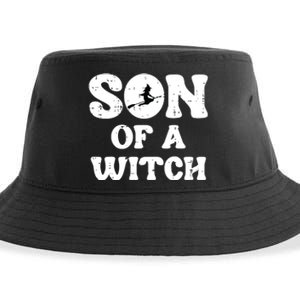 Halloween Son Of A Witch Funny Costume Family Boy Kids Teen Sustainable Bucket Hat