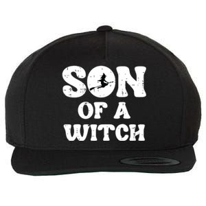 Halloween Son Of A Witch Funny Costume Family Boy Kids Teen Wool Snapback Cap