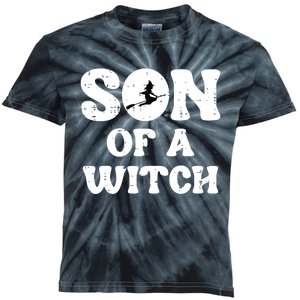 Halloween Son Of A Witch Funny Costume Family Boy Kids Teen Kids Tie-Dye T-Shirt