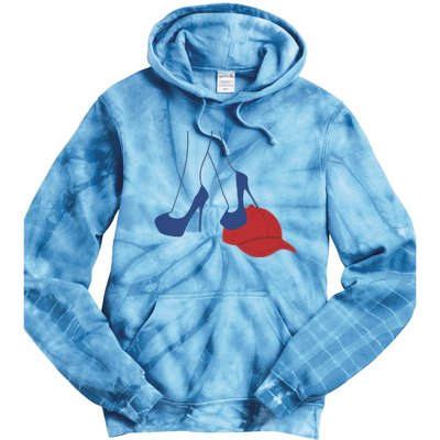 Heels Stepping On Red Maga Hat Election 2024 Tie Dye Hoodie