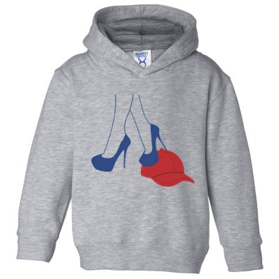 Heels Stepping On Red Maga Hat Election 2024 Toddler Hoodie